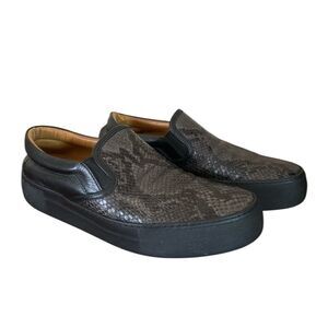 Barneys New York Black Leather Loafers Slip-Ons Men’s Size 8